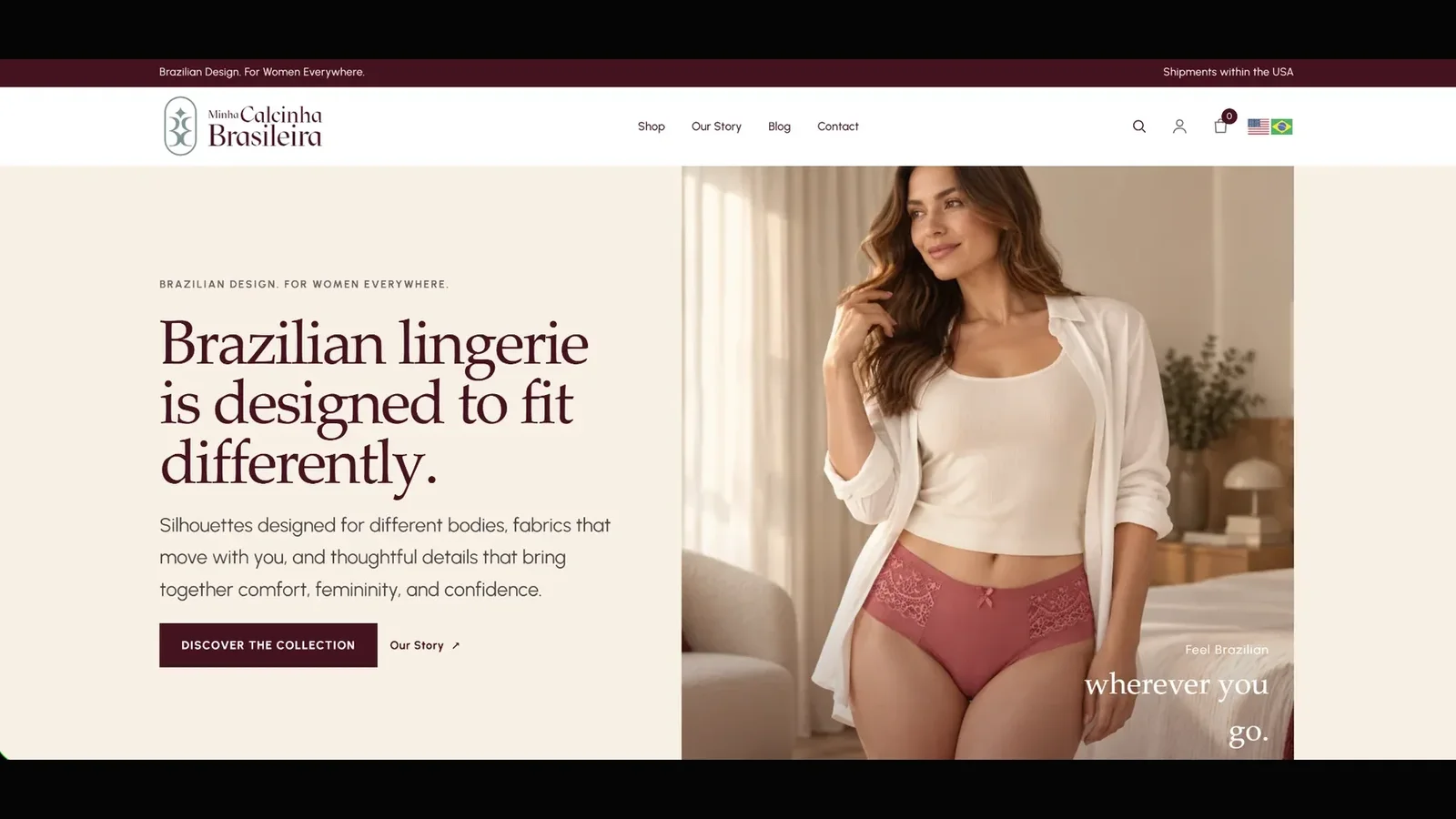 Minha Calcinha Brasileira — Lojas virtuais e e-commerce