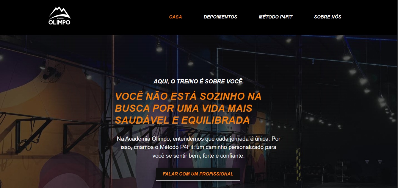 Academia Olimpo (Site Institucional)